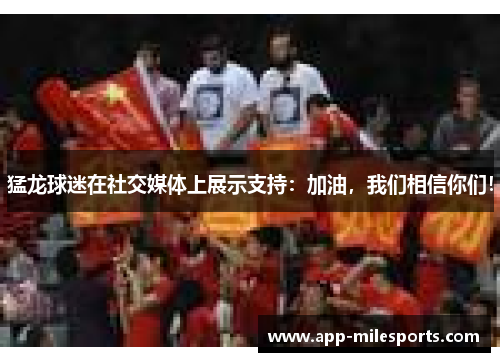 猛龙球迷在社交媒体上展示支持：加油，我们相信你们！
